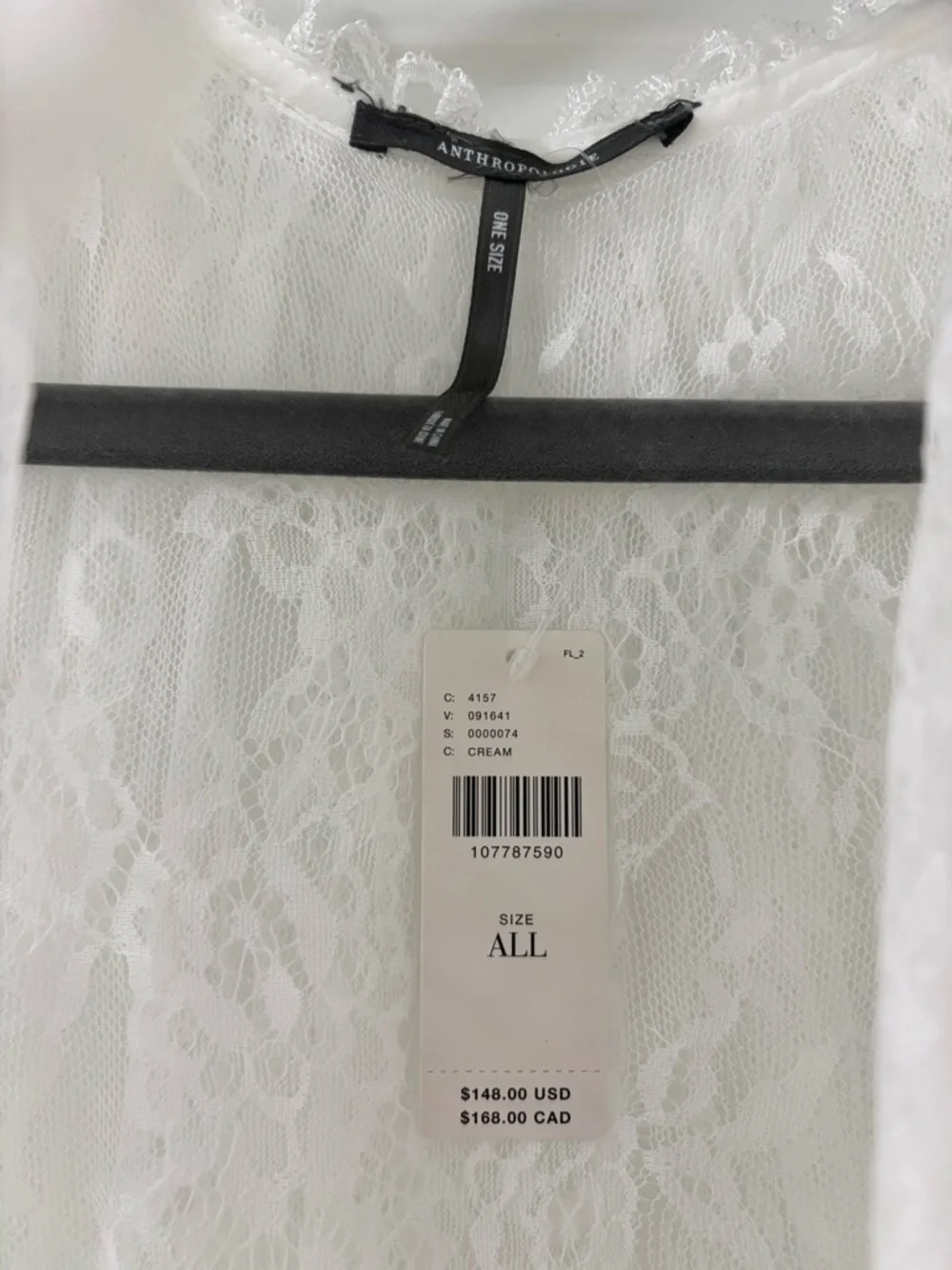 NWT Anthropologie Lace Tie-Front Poncho Cape - Picture 7 of 9